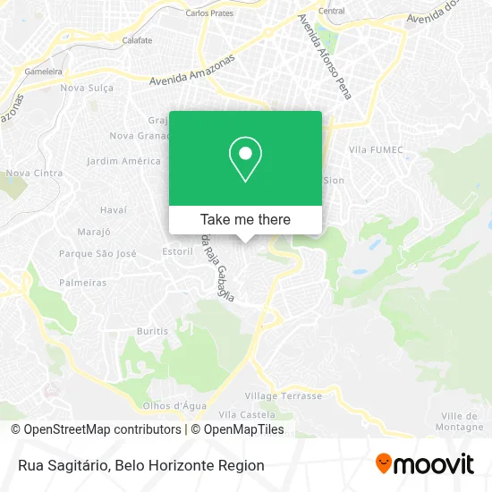 Rua Sagitário map