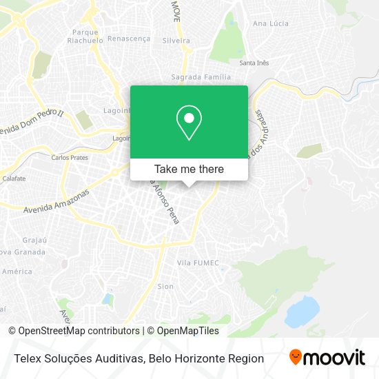 Telex Soluções Auditivas map
