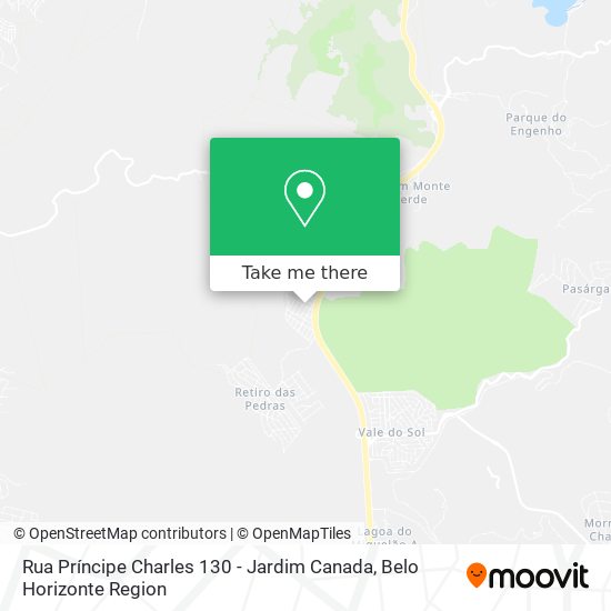 Rua Príncipe Charles 130 - Jardim Canada map