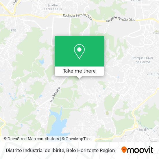 Distrito Industrial de Ibirité map