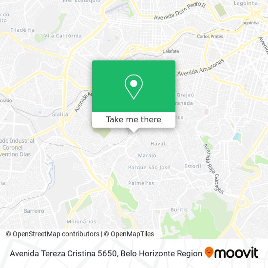 Avenida Tereza Cristina 5650 map