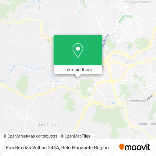 Rua Rio das Velhas 244A map