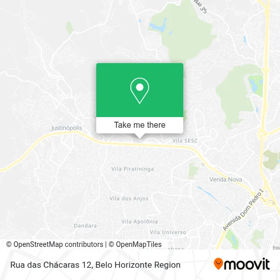 Rua das Chácaras 12 map