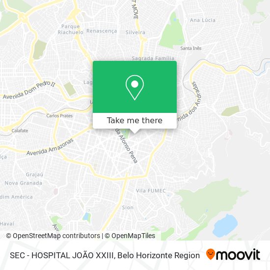 SEC - HOSPITAL JOÃO XXIII map