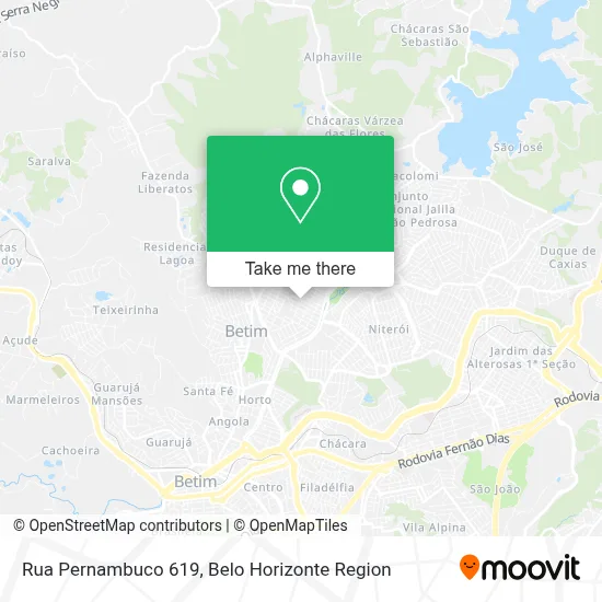 Rua Pernambuco 619 map