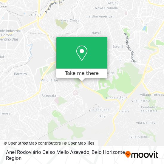 Anel Rodoviário Celso Mello Azevedo map