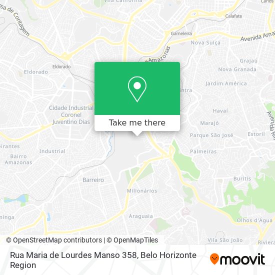 Mapa Rua Maria de Lourdes Manso 358