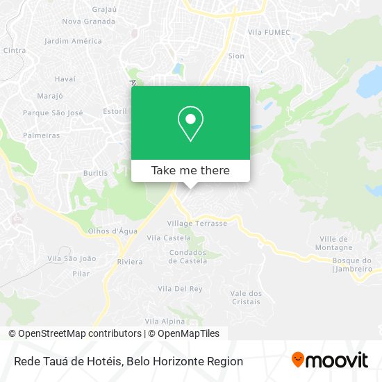 Rede Tauá de Hotéis map