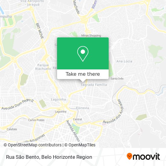 Rua São Bento map