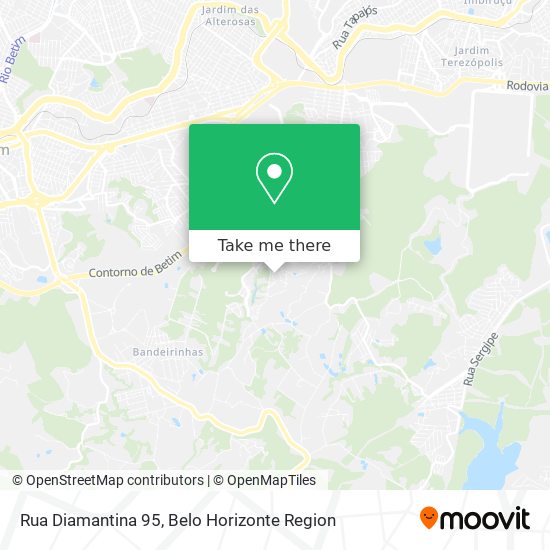 Rua Diamantina 95 map