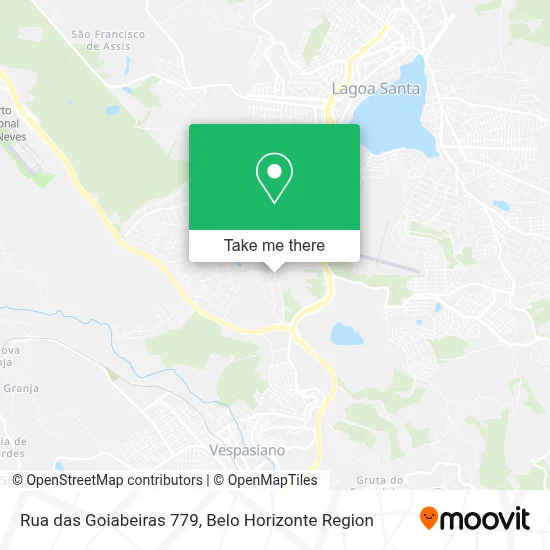 Rua das Goiabeiras 779 map