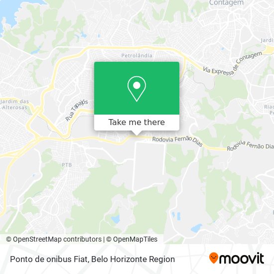 Ponto de onibus Fiat map