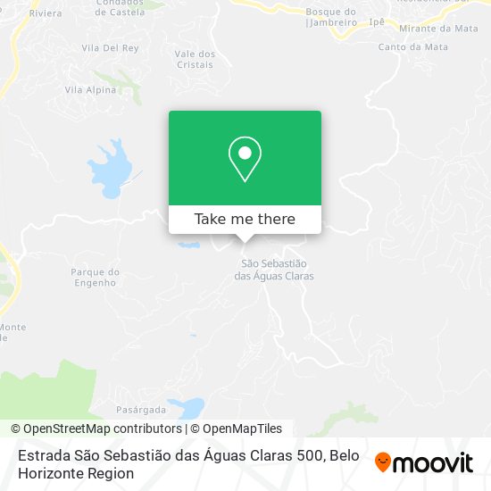 Estrada São Sebastião das Águas Claras 500 map
