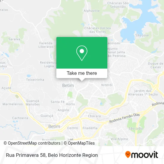 Rua Primavera 58 map