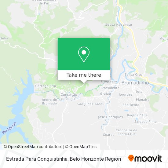 Estrada Para Conquistinha map