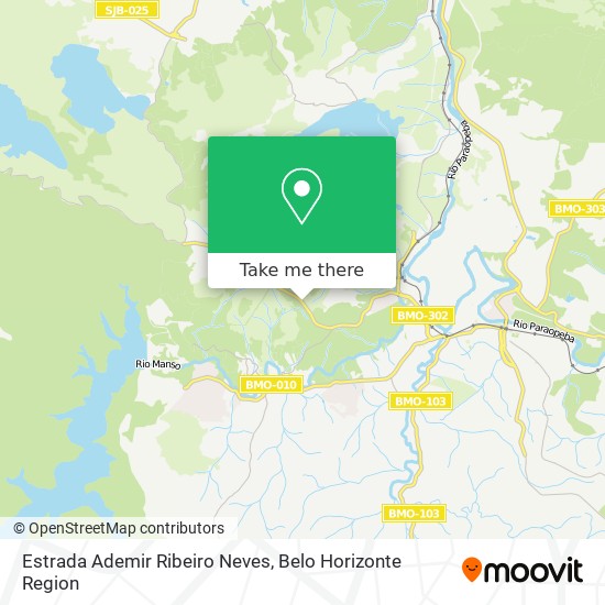 Estrada Ademir Ribeiro Neves map