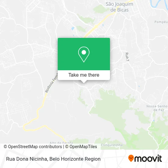 Rua Dona Nicinha map