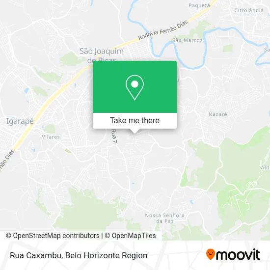 Rua Caxambu map