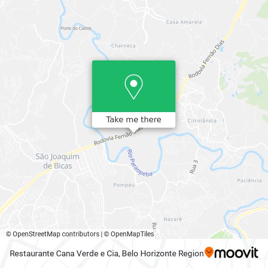 Restaurante Cana Verde e Cia map