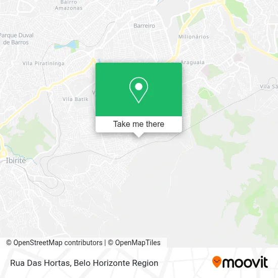 Rua Das Hortas map