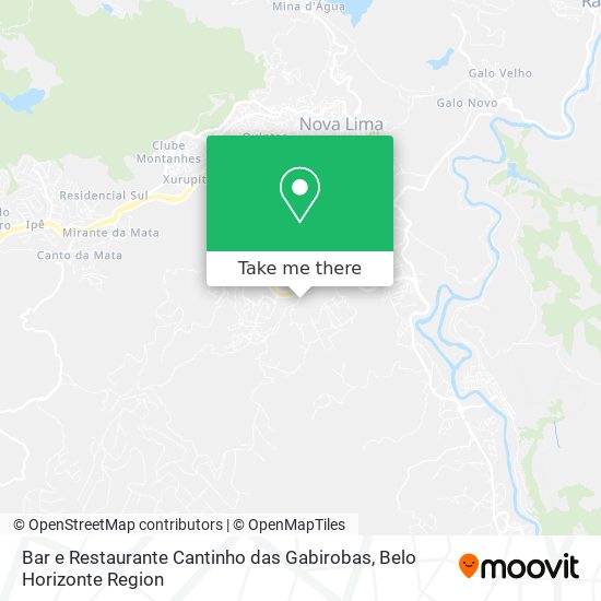 Bar e Restaurante Cantinho das Gabirobas map