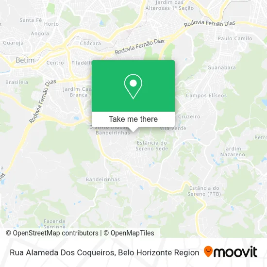 Rua Alameda Dos Coqueiros map