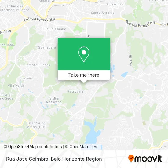 Rua Jose Coimbra map