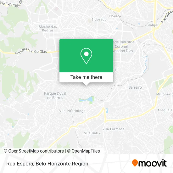 Rua Espora map