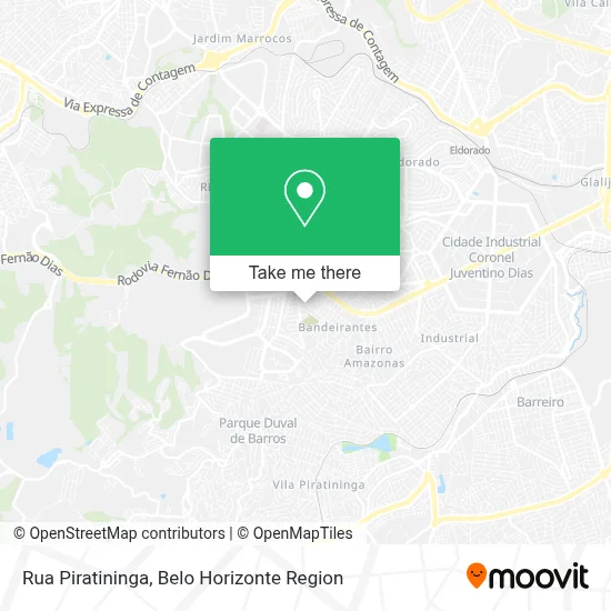 Rua Piratininga map