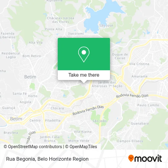 Rua Begonia map