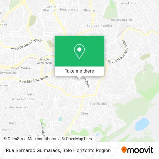 Rua Bernardo Guimaraes map