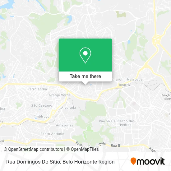 Rua Domingos Do Sitio map