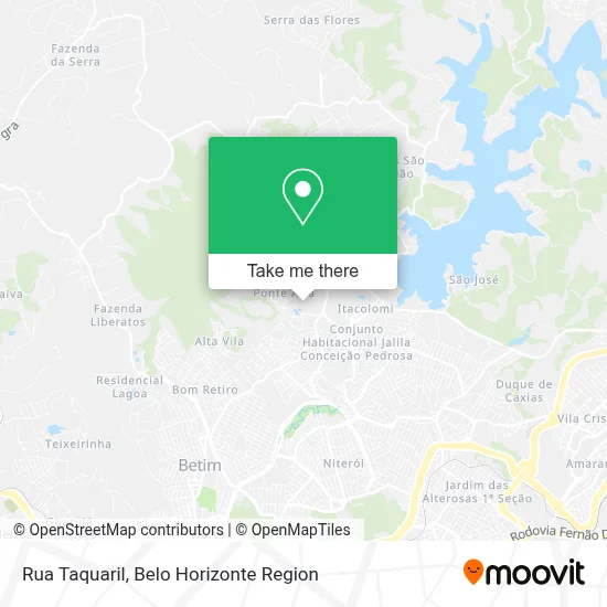 Rua Taquaril map