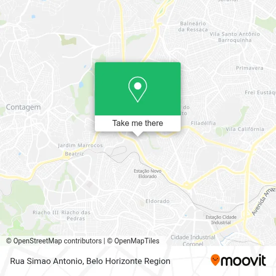 Rua Simao Antonio map