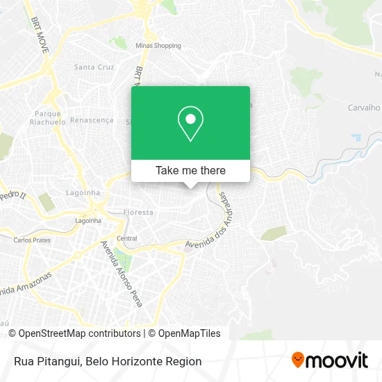 Rua Pitangui map