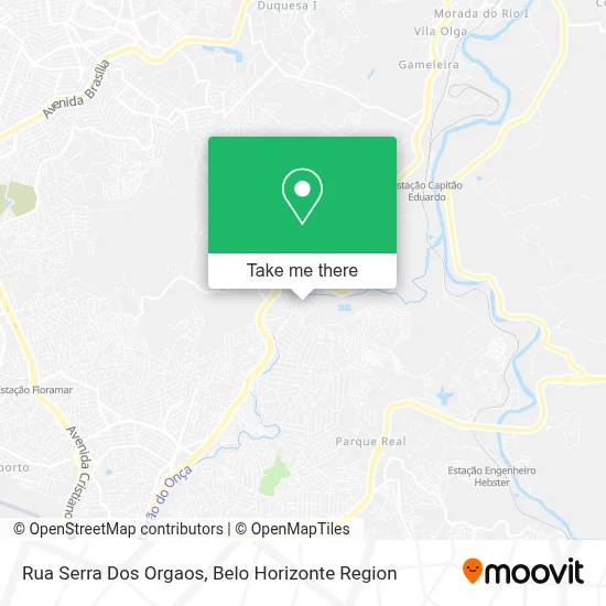 Rua Serra Dos Orgaos map