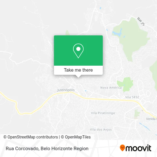 Rua Corcovado map
