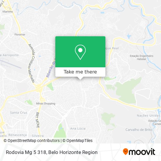 Rodovia Mg 5 318 map