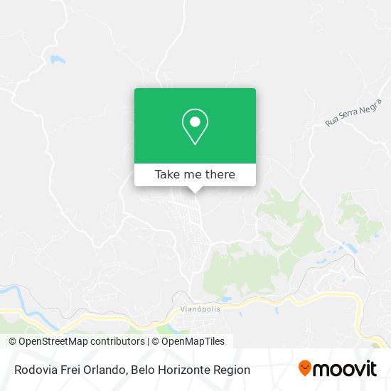 Rodovia Frei Orlando map