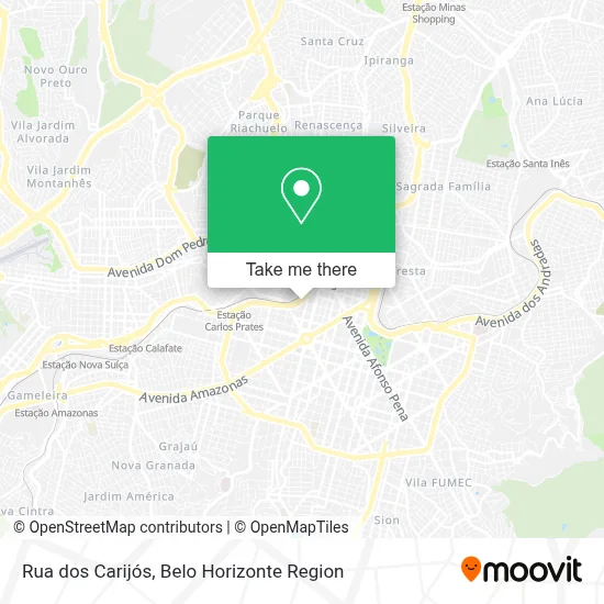 Rua dos Carijós map
