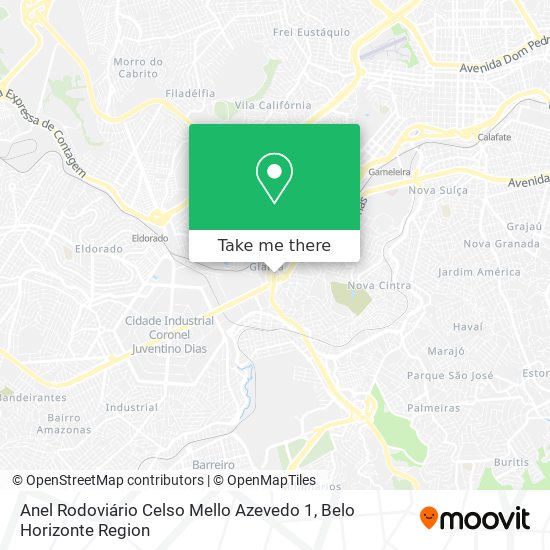 Anel Rodoviário Celso Mello Azevedo 1 map