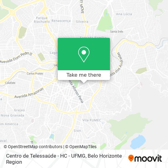 Mapa Centro de Telessaúde - HC - UFMG