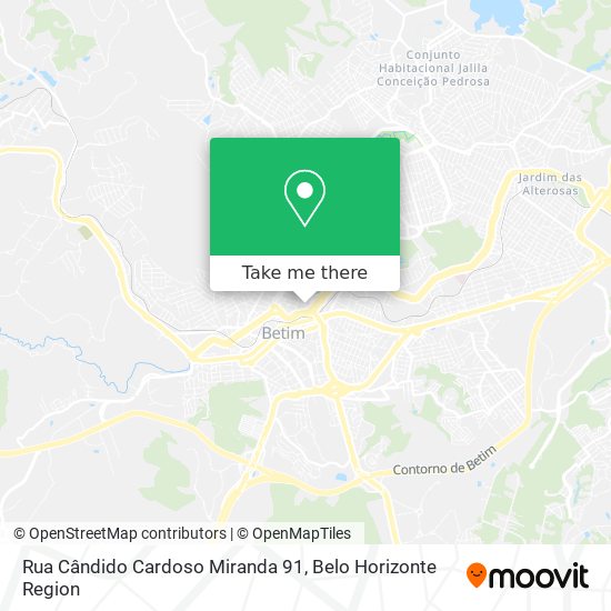 Rua Cândido Cardoso Miranda 91 map