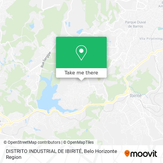 DISTRITO INDUSTRIAL DE IBIRITÉ map