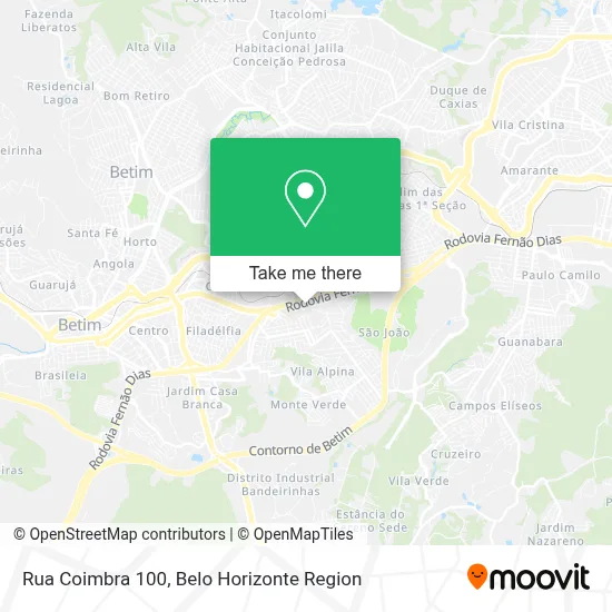 Rua Coimbra 100 map