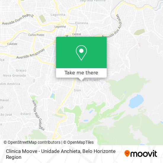 Clinica Moove - Unidade Anchieta map
