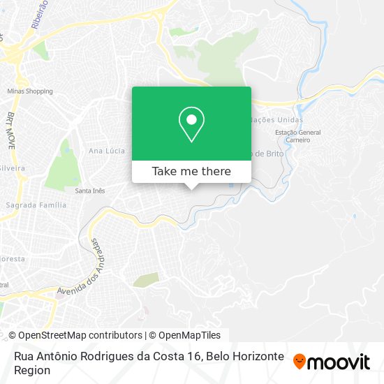 Mapa Rua Antônio Rodrigues da Costa 16