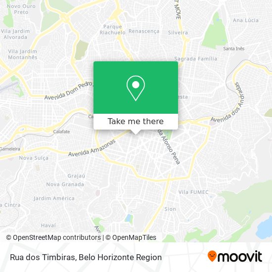 Rua dos Timbiras map