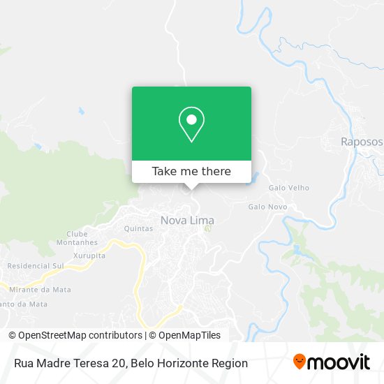 Rua Madre Teresa 20 map