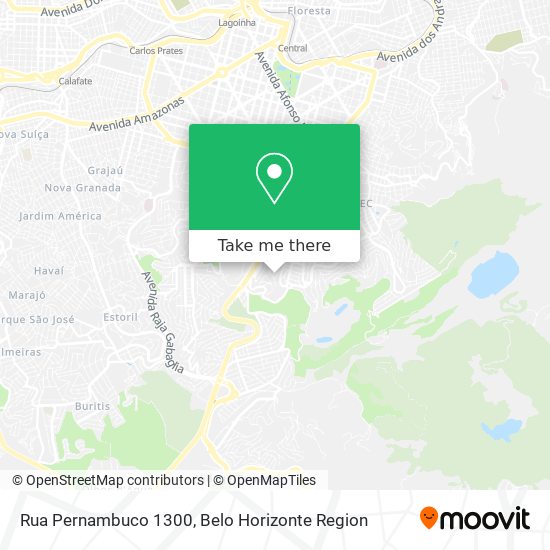 Rua Pernambuco 1300 map